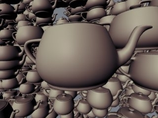 Flying teapots (レンダリング time: 12 seconds)